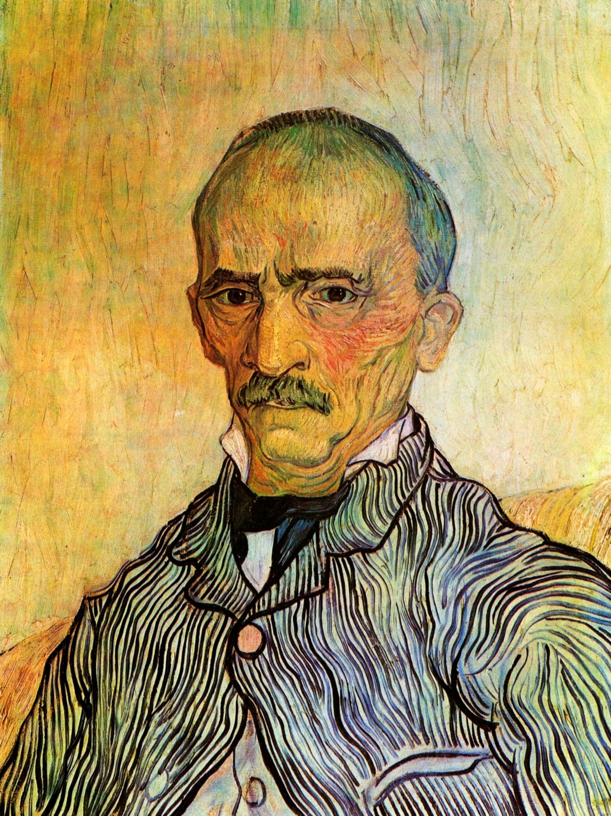 Картина Ван Гога Портрет Трабука, интенданта в больнице Сен-Поль 1889